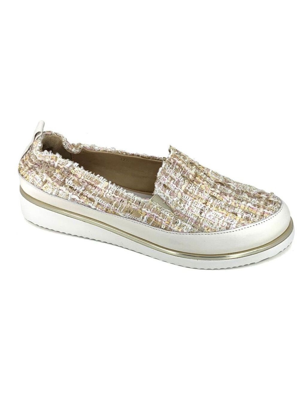 Ron White Sha-Nell Slip On Shoes in Champagne Size 39